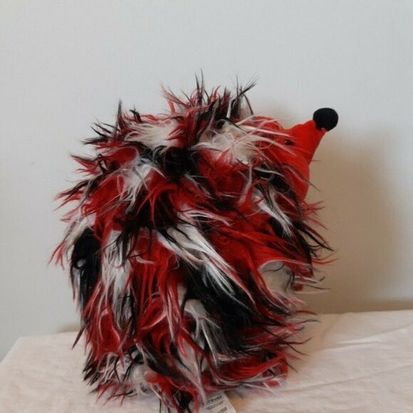 NEW England Patriots Scruffy hedgehog red blue furry stuffed toy - Picture 3 of 6